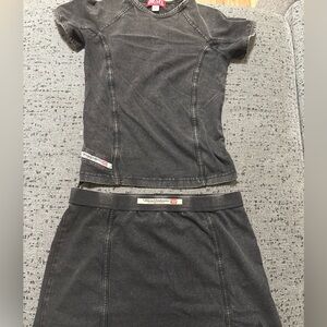 Diesel Charcoal Dress with Branding